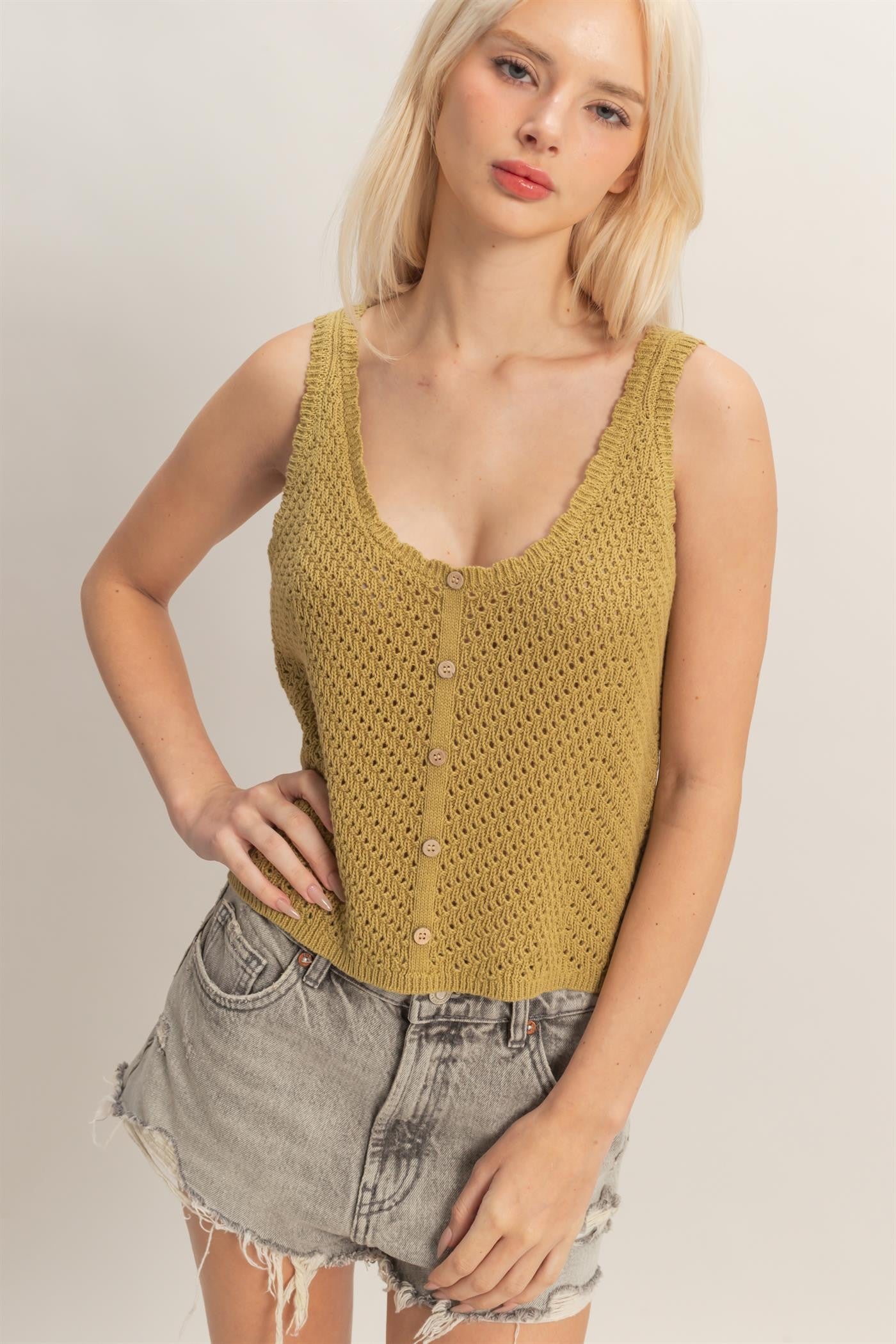 Olive Grove Knit Tank