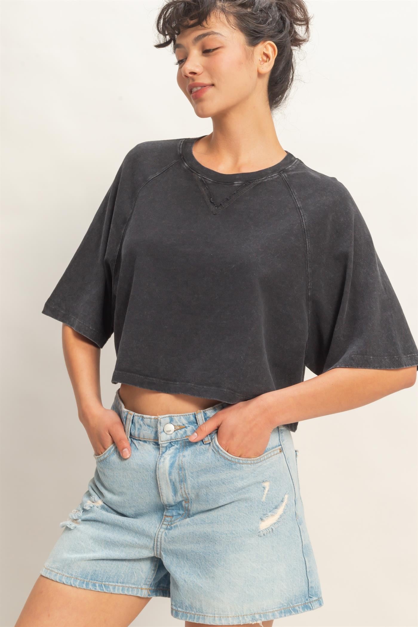 Lived In Crop Tee