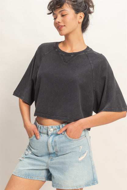 Lived In Crop Tee