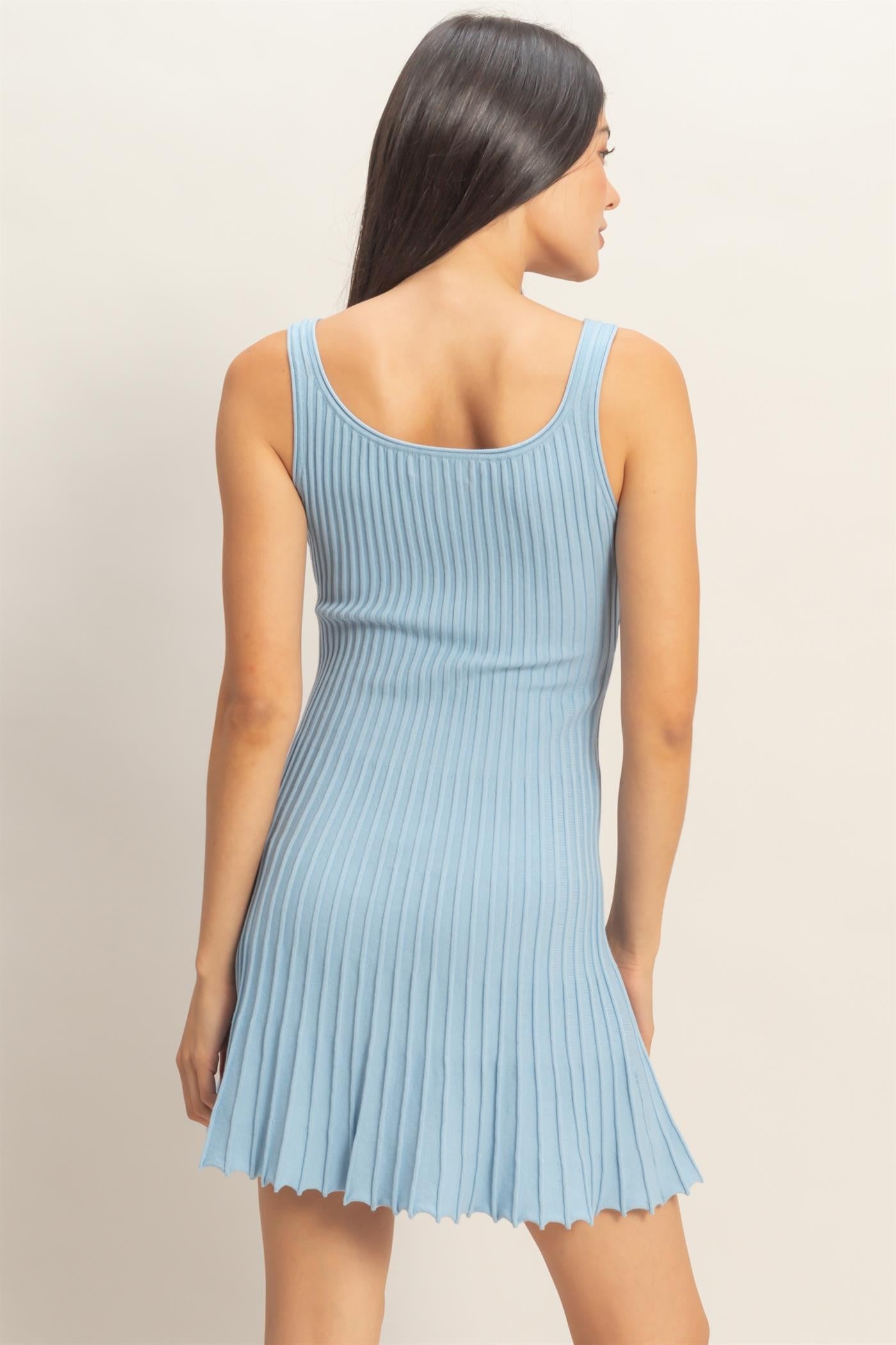Seaside Pleated Dress