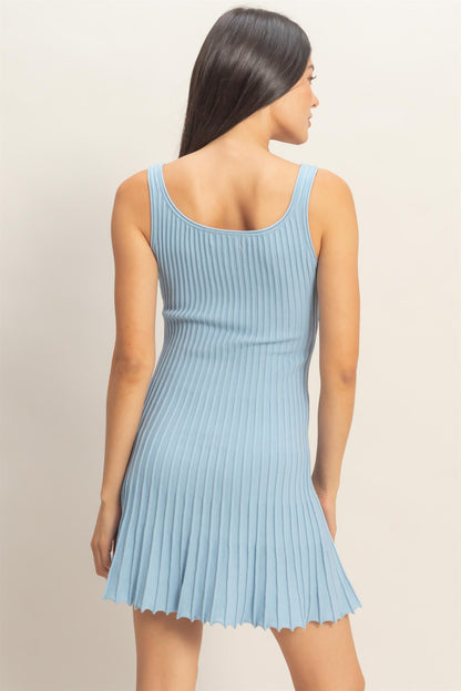 Seaside Pleated Dress
