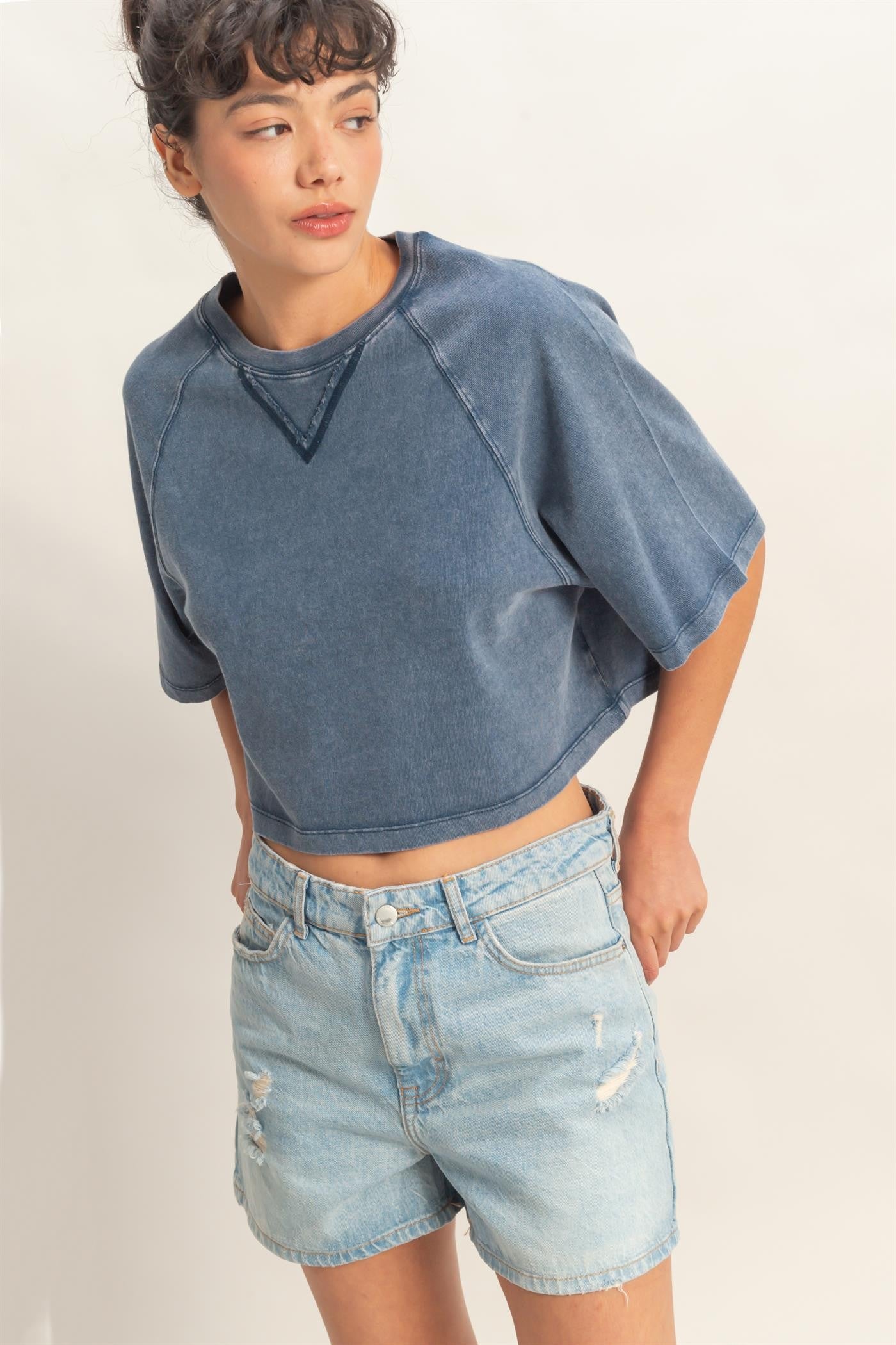 Lived In Crop Tee