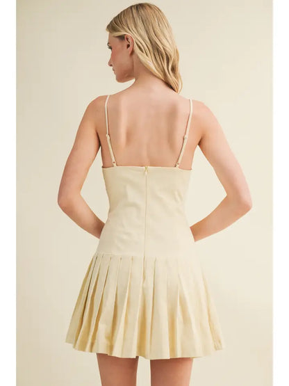 Sophie Pleated Mini Dress
