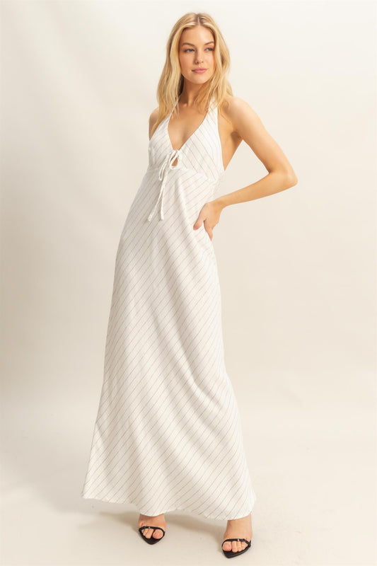 Valencia Maxi Halter Dress