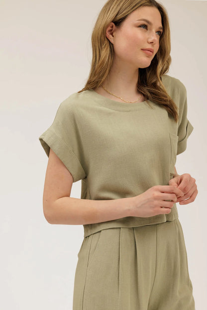Sofia Linen Top