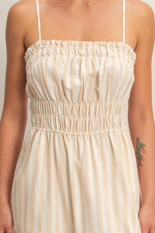 Coastal Stripe Midi Dress