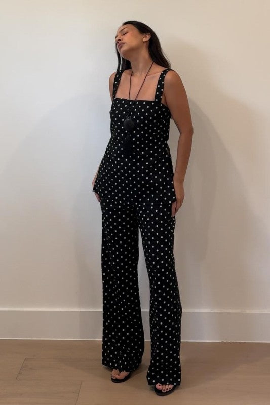 Stacey Polka Dot Linen Pants
