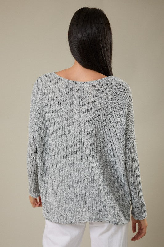 Ella Side Slit Long Sleeve