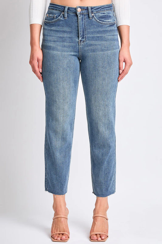 Drea High Rise Frayed Jean