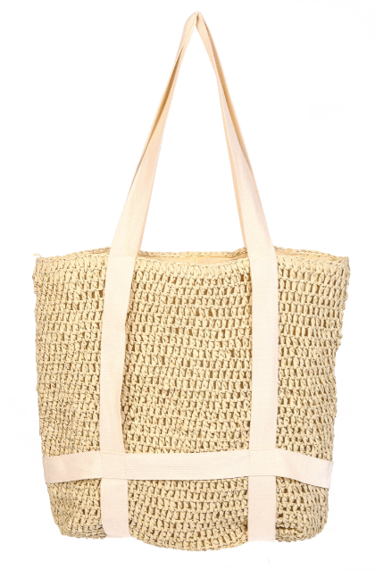 Braided Straw Hat Holder Tote