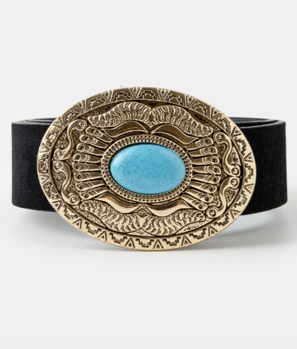 Oval Western Concho  Belt