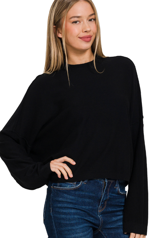 Lira Mock Neck Top