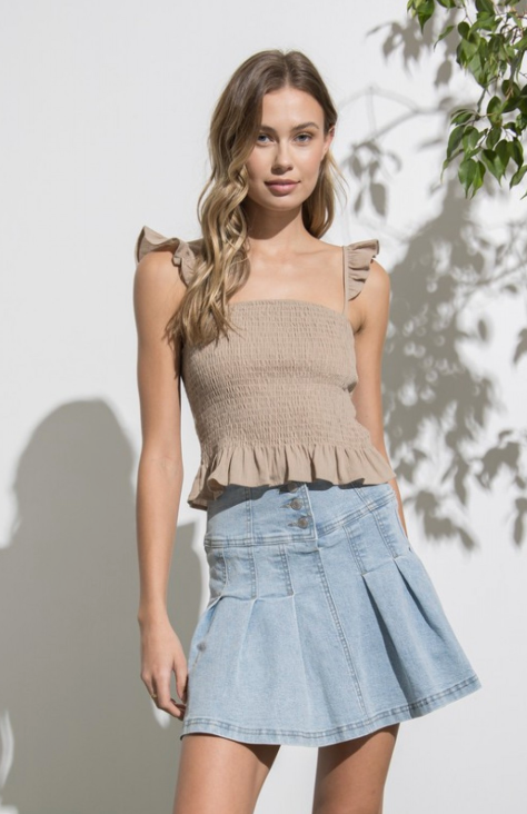 Olivia Frilled Smocking Top