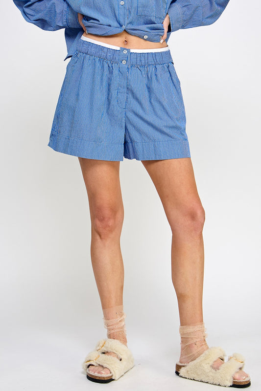 Blue Coast Striped Shorts