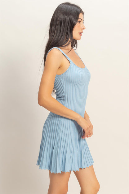 Seaside Pleated Dress