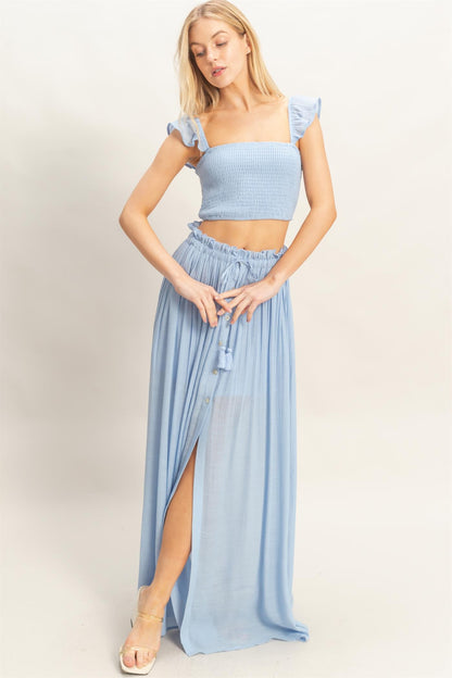 Santorini Breeze Skirt Set