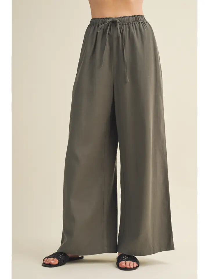 Mila Wide Drawstring Trousers