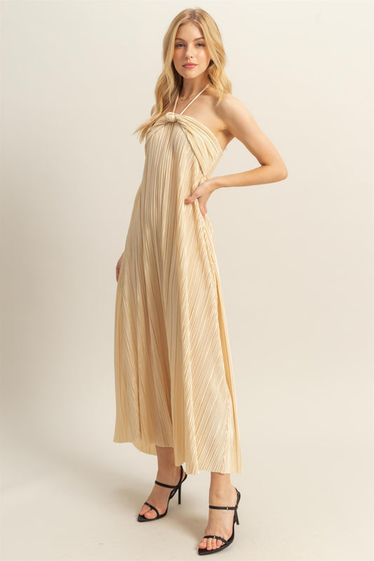 Champagne Glow Maxi Dress