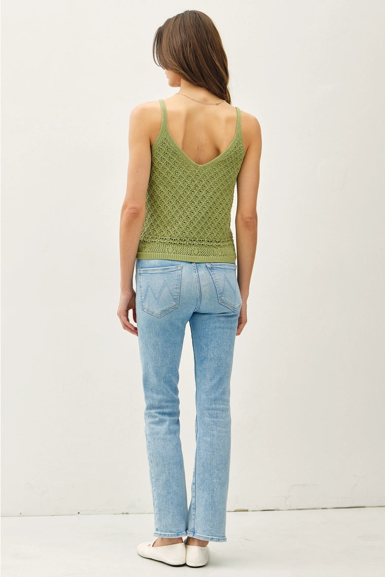 Nora Crochet V-Neck Tank