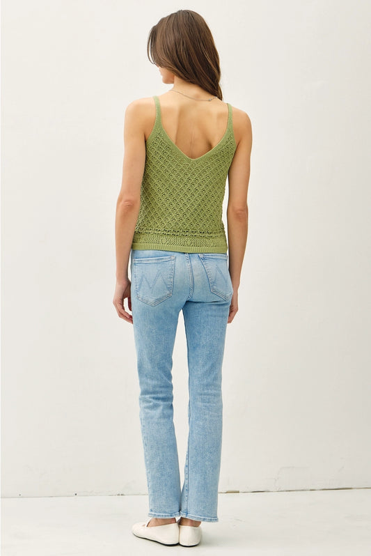 Nora Crochet V-Neck Tank