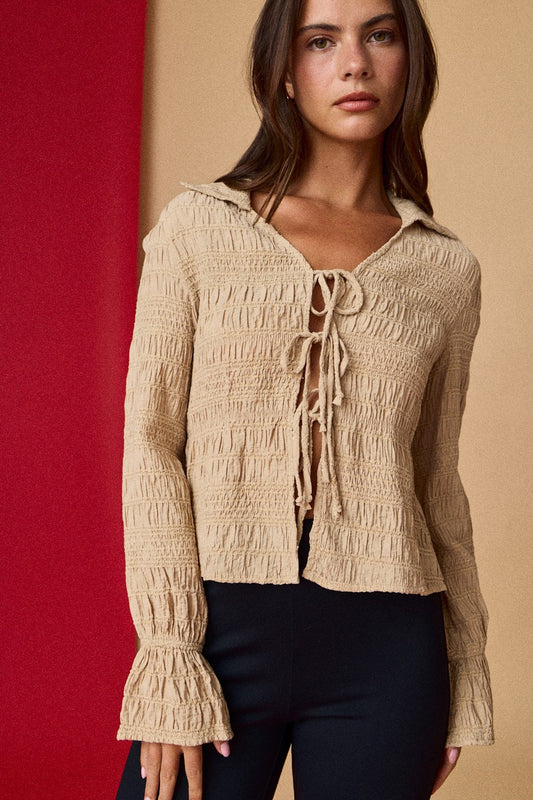 Zara Front Tie Knit  Top