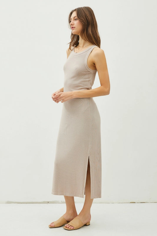 Ayla Ribbed Midi Dress