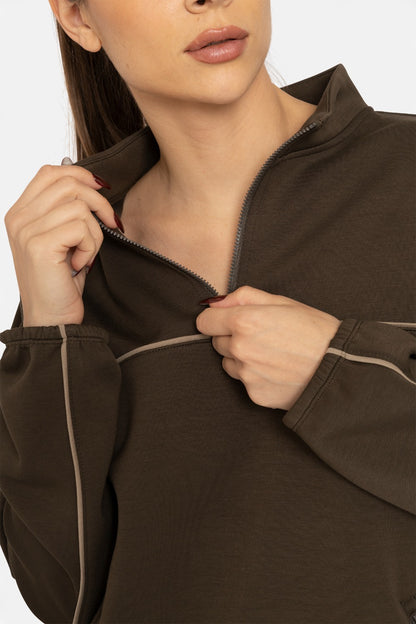 Riley Quarter Zip Sweater