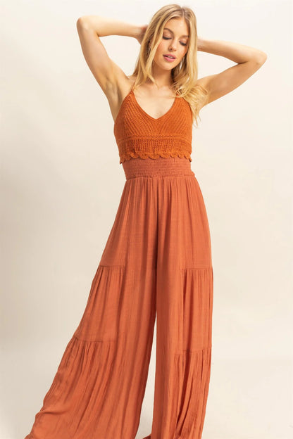 Talia Crochet Jumpsuit