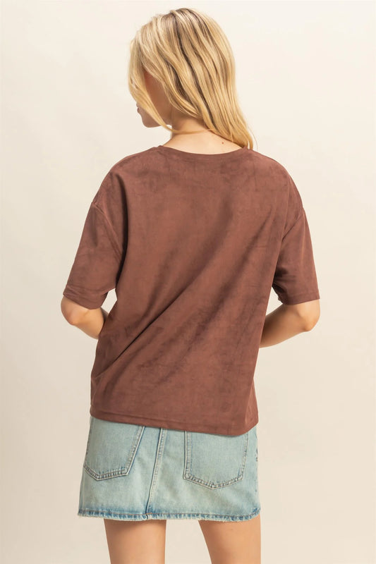 Aria Suede Tee