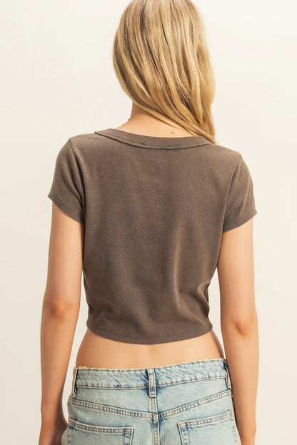 Callie Ribbed Tee