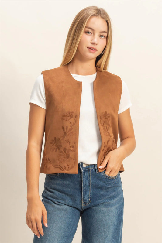 Elena Suede Vest