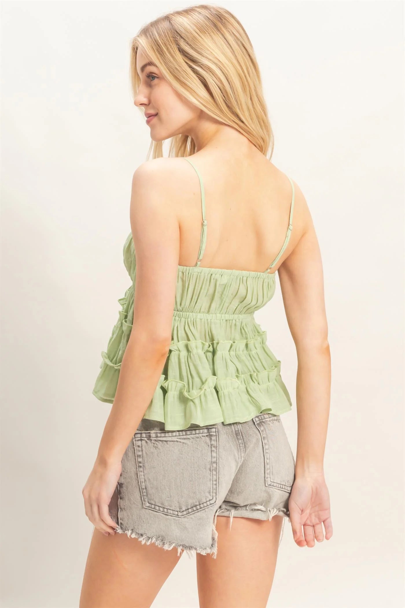 Sage Meadow Ruffle Cami