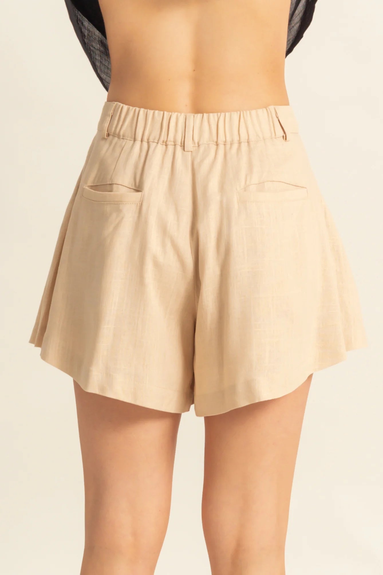 Margo Linen Flared Shorts