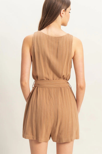 Gia Striped Romper