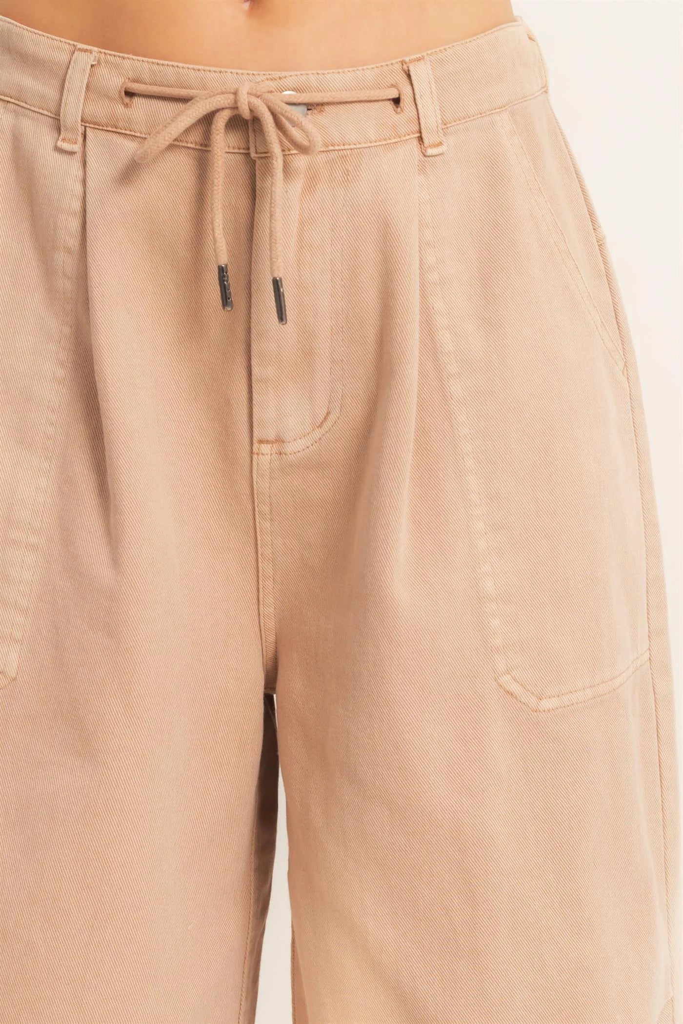 Remi Drawstring Wide Leg Jorts