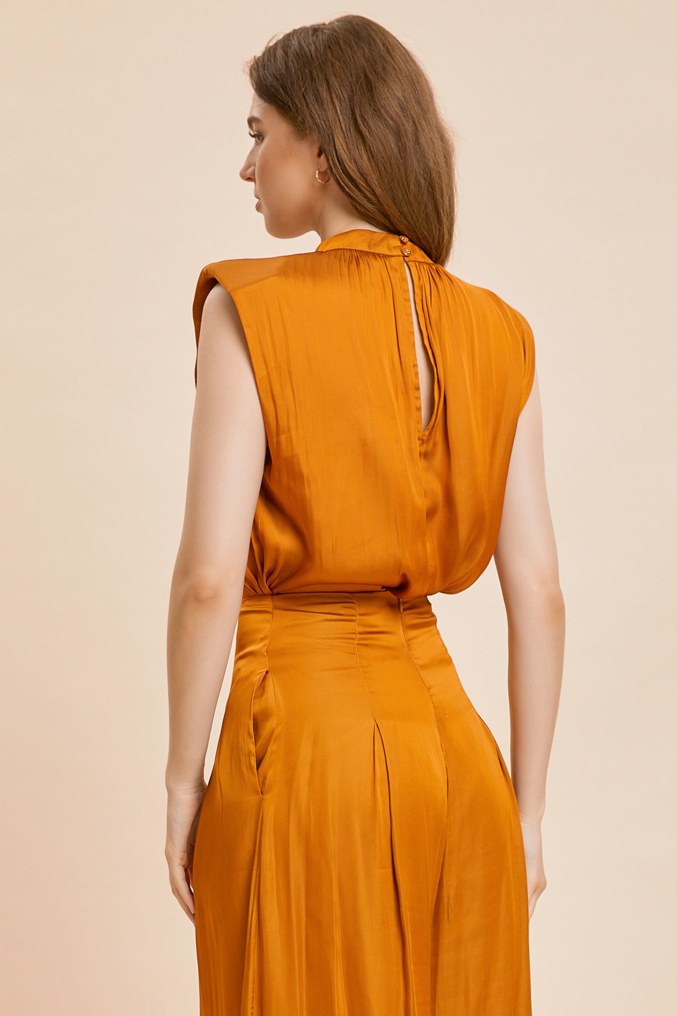 Amelia Padded Shoulder Bodysuit