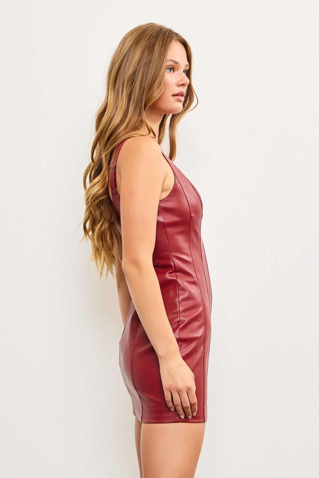 Holly Leather Mini Dress